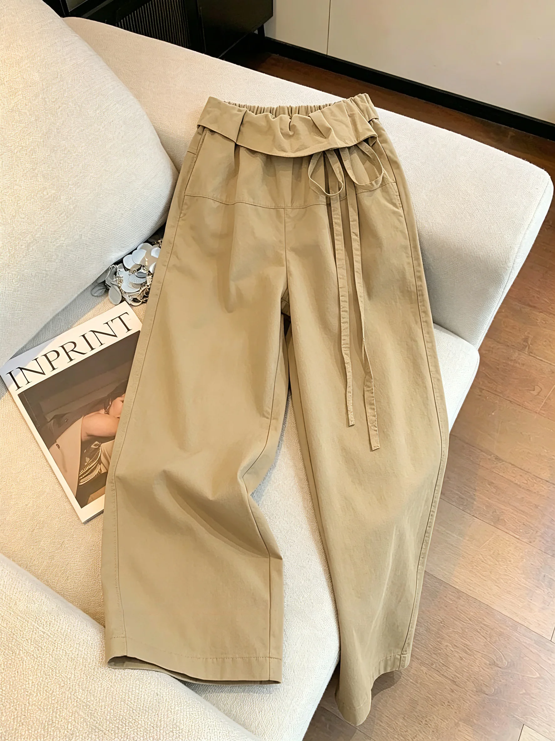 Retro Korean Style Drawstring Loose Casual Pants for Men And Women Summer Fashion High Waist Straight Leg Pants
Retro Korean Style Drawstring Loose Casual Pants for Men And Women Summer Fashion High Waist Straight Leg Pants
