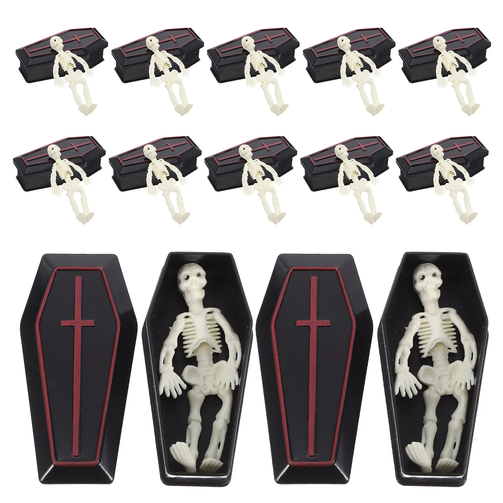 12 Sets Mini Coffin Boxes Halloween Coffin Skull Decorations Haunted House Party Favors Horror Props Skull Figurine Set
12 Sets Mini Coffin Boxes Halloween Coffin Skull Decorations Haunted House Party Favors Horror Props Skull Figurine Set