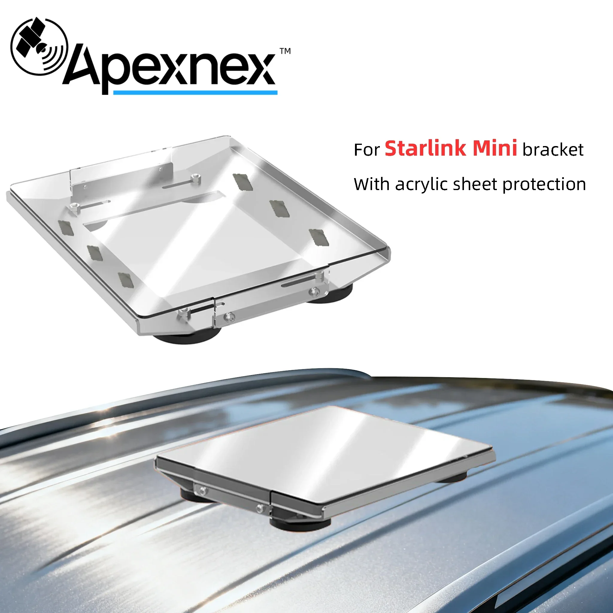 Starlink Mini Magnetic Car Mount & Mounting Kit with PC Protective Plate: Fits Car, RV, Roof Rack & Vehicle with Handle
Starlink Mini Magnetic Car Mount & Mounting Kit with PC Protective Plate: Fits Car, RV, Roof Rack & Vehicle with Handle