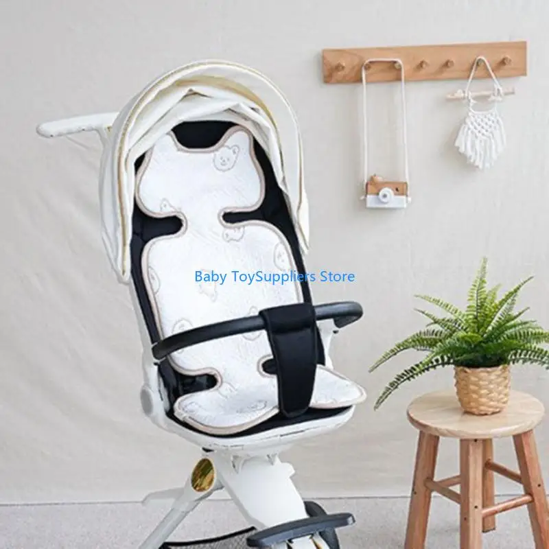 R1WF Quilted Baby Stroller Support Air Permeable Pram Pad Bear Pattern Stroller Cooling Insert Pad Perfect for Traveling
R1WF Quilted Baby Stroller Support Air Permeable Pram Pad Bear Pattern Stroller Cooling Insert Pad Perfect for Traveling