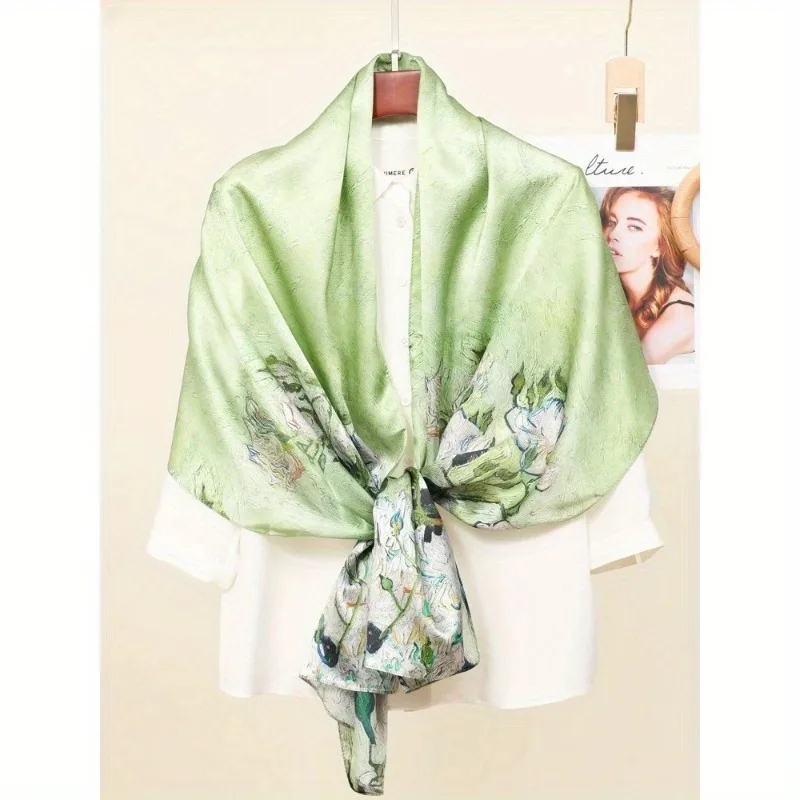 100% Mulberry Silk Long Scarf for Women Large Oblong Shawls for Headscarf Neck- Oblong Hair Wraps Gift Packed Green Floral Print
100% Mulberry Silk Long Scarf for Women Large Oblong Shawls for Headscarf Neck- Oblong Hair Wraps Gift Packed Green Floral Print