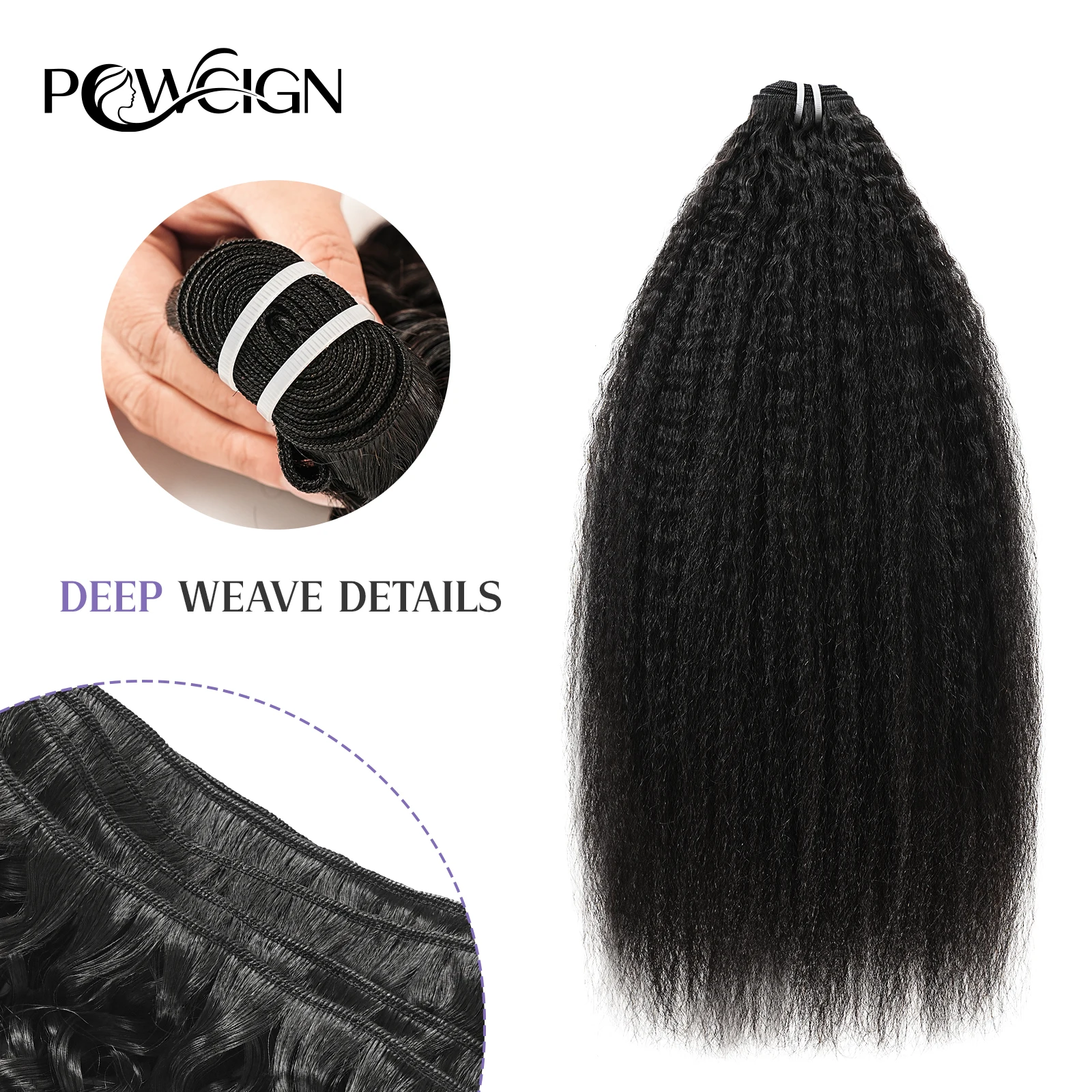 Powcign 100g/pc Kinky Straight Raw Hair Bundles human hair,100% virgin Unprocessed Human Hair, Invisible High Quality For Women
Powcign 100g/pc Kinky Straight Raw Hair Bundles human hair,100% virgin Unprocessed Human Hair, Invisible High Quality For Women