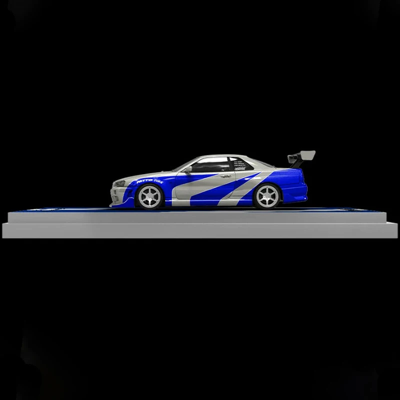 TM 1:64 Scale GTR SKYLINE GT-R R34 Simulation Alloy Car Model Static Display Collectible Toy Gift Souvenir Decoration
TM 1:64 Scale GTR SKYLINE GT-R R34 Simulation Alloy Car Model Static Display Collectible Toy Gift Souvenir Decoration