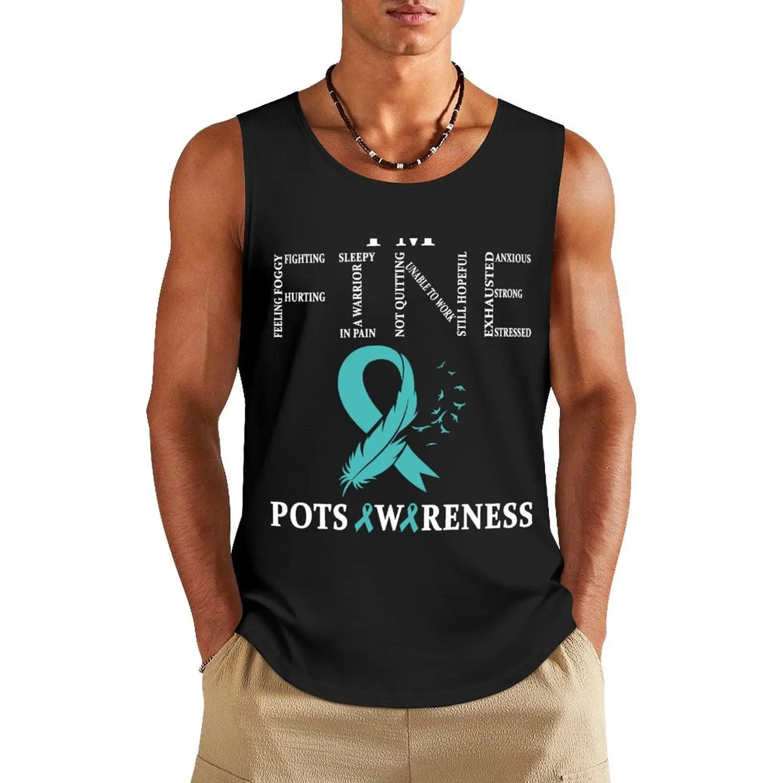 Postural Orthostatic Tachycardia Syndrome POTS Warrior I'm Fine Tank Top bodybuilding man gym top Gym wear
Postural Orthostatic Tachycardia Syndrome POTS Warrior I'm Fine Tank Top bodybuilding man gym top Gym wear
