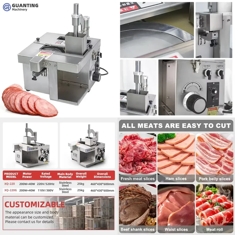 Commercial Fresh Meat Cutting Machine Beef Lamb Chicken Fish Pork Cheese Cutter Meat Slicer
Commercial Fresh Meat Cutting Machine Beef Lamb Chicken Fish Pork Cheese Cutter Meat Slicer