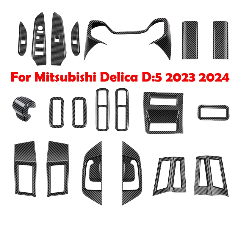 RHD для Mitsubishi Delica D:5 2023 2024 2025 ABS карбоновые внутренние аксессуары оконный переключатель передняя средняя дверная ручка AC Vent Trim
RHD для Mitsubishi Delica D:5 2023 2024 2025 ABS карбоновые внутренние аксессуары оконный переключатель передняя средняя дверная ручка AC Vent Trim
