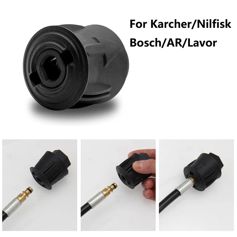 Pressure Washer Adapter M22 14mm Quick Connect Hose Connector for Karcher Lavor Nifisk AR Bosch Plastic
Pressure Washer Adapter M22 14mm Quick Connect Hose Connector for Karcher Lavor Nifisk AR Bosch Plastic