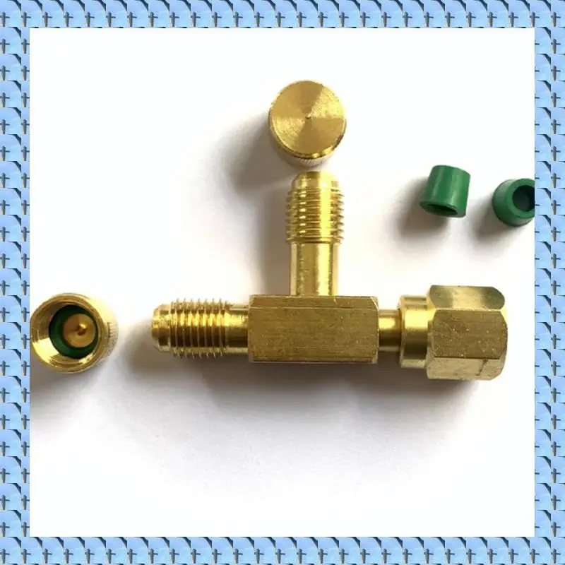 NOCM T-Adapter With Swivel 1/4 SAE Male Thread Fittings New Pump Solid Brass Refrigeration Service Valve
NOCM T-Adapter With Swivel 1/4 SAE Male Thread Fittings New Pump Solid Brass Refrigeration Service Valve