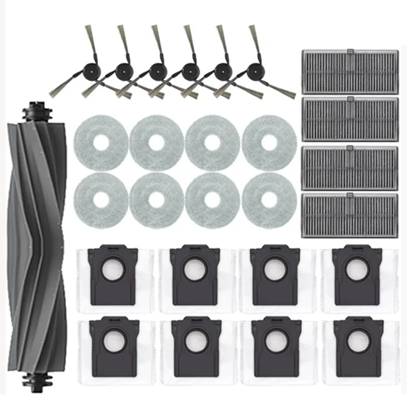 For Dreame X40 Ultra, X40 Pro, S30 Pro Ultra Part Accessories Main Side Brush Hepa Filter Mop Cloth Dust Bag Replacement
For Dreame X40 Ultra, X40 Pro, S30 Pro Ultra Part Accessories Main Side Brush Hepa Filter Mop Cloth Dust Bag Replacement