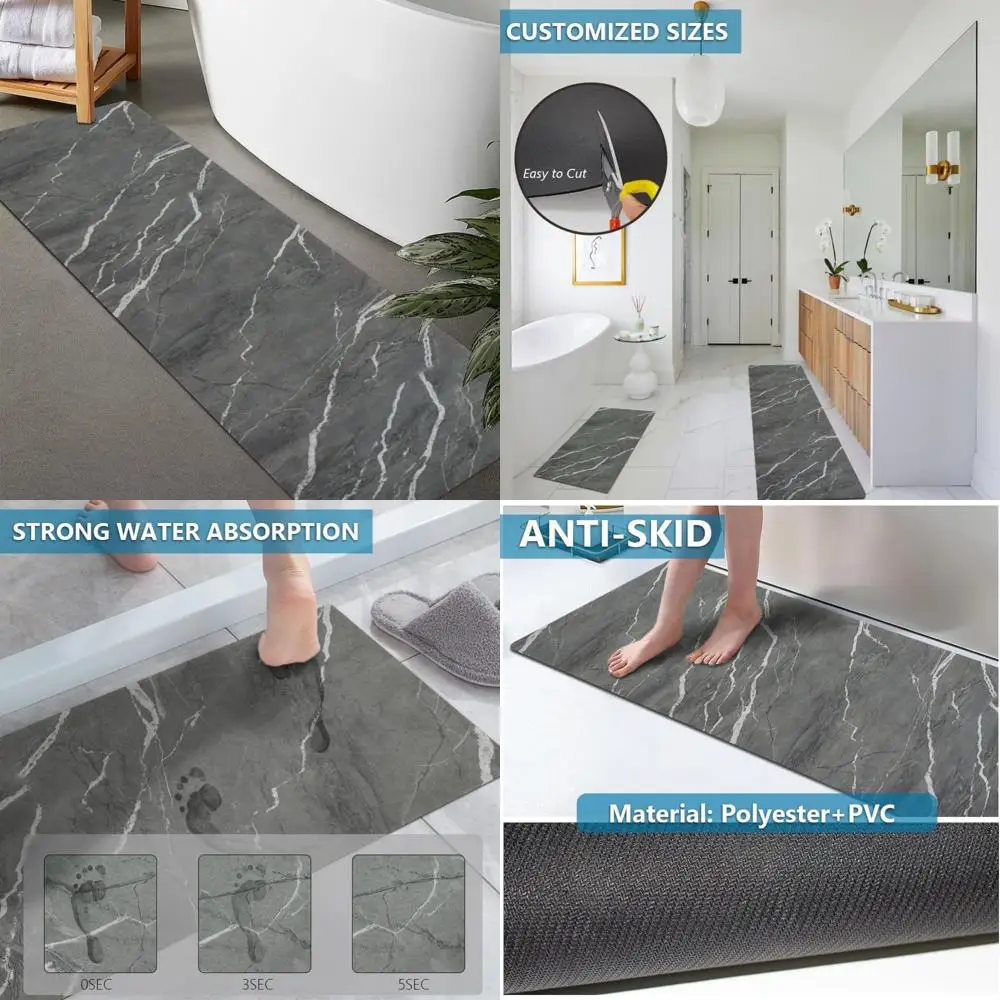 custom-sized rubber non-slip absorbent thin bath rugs - quick dry, door-fit, washable mats
custom-sized rubber non-slip absorbent thin bath rugs - quick dry, door-fit, washable mats