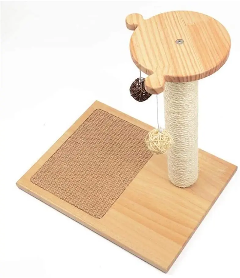 Cat Scratching Post Sisal Rope Pet Toy Cat Climbing Frame Solid Wood Cat Scratching Board
Cat Scratching Post Sisal Rope Pet Toy Cat Climbing Frame Solid Wood Cat Scratching Board