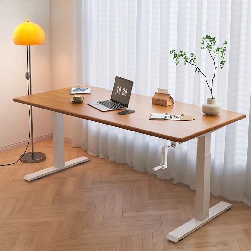 Lifting table Household cherry wood computer desk Student desk Solid wood study table Front hand-cranked lifting table
Lifting table Household cherry wood computer desk Student desk Solid wood study table Front hand-cranked lifting table