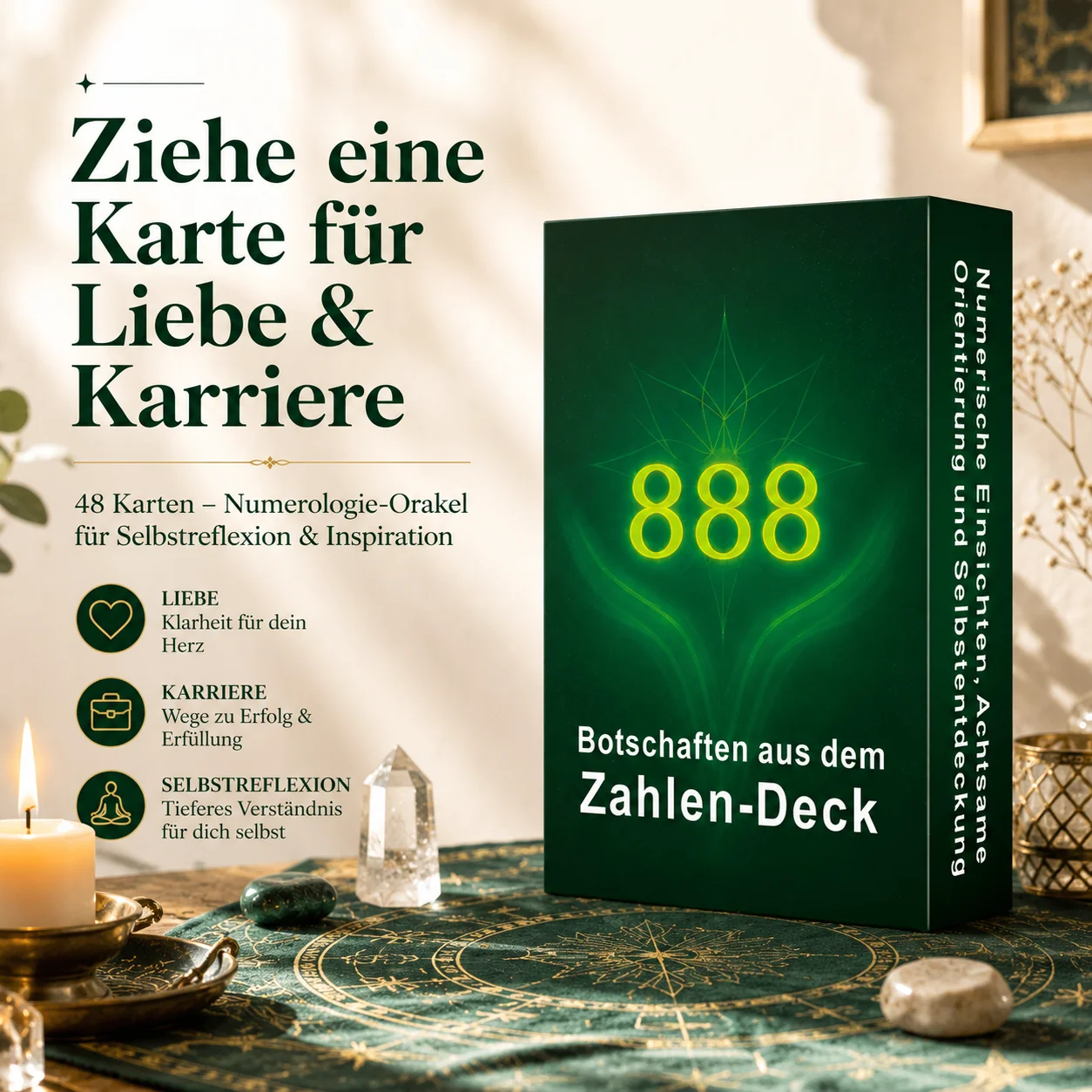 German Digital Oracle Cards, 48 Tarot Cards, Divination Tool, Spiritual Insight, Love Career Guidance, Self-Reflection, Gift
German Digital Oracle Cards, 48 Tarot Cards, Divination Tool, Spiritual Insight, Love Career Guidance, Self-Reflection, Gift