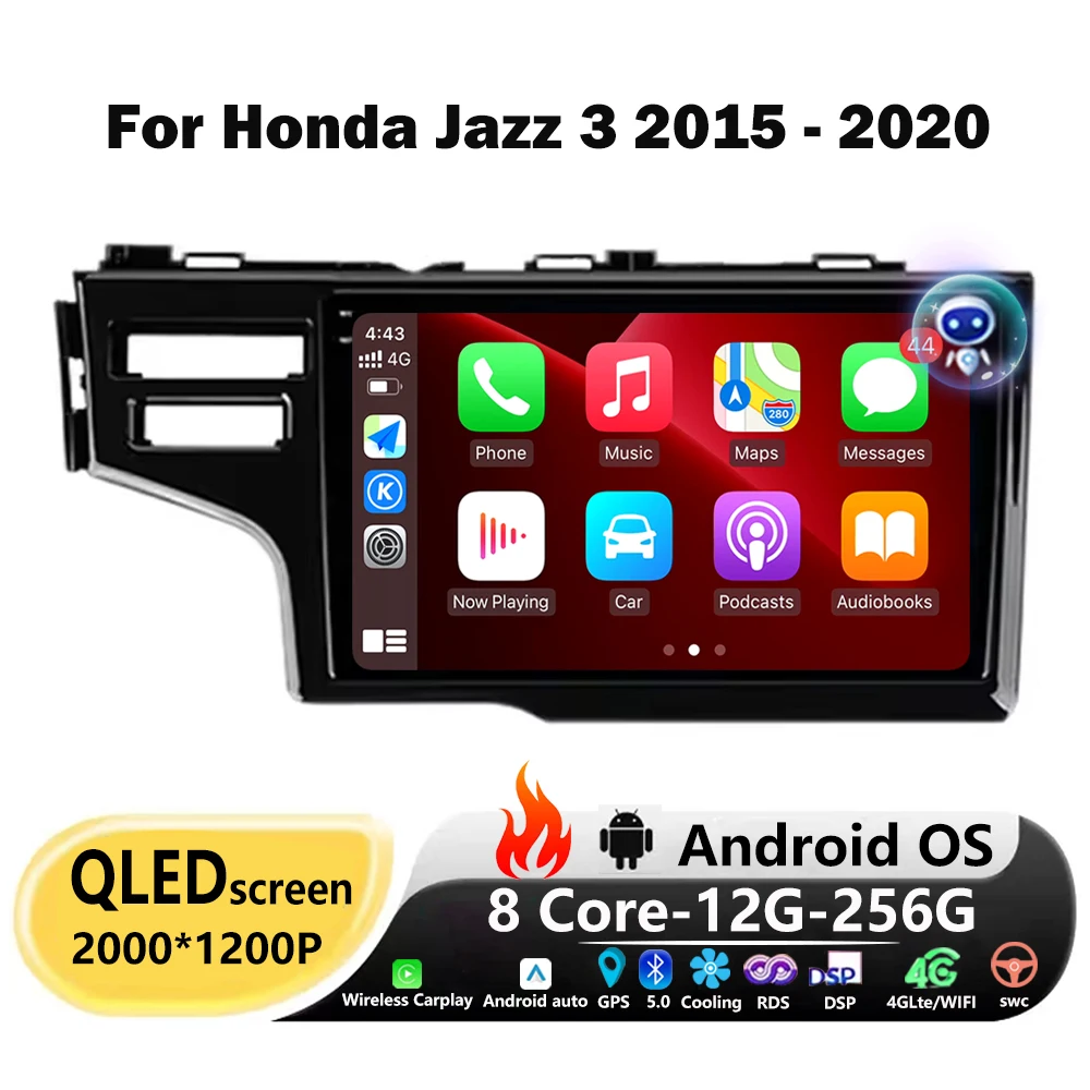 Android 16 LHD For Honda Jazz 3 2015 - 2020 Fit 3 GP GK 2013-2020 Car Radio Multimedia Player GPS Navigation Carplay DSP 9‘’
Android 16 LHD For Honda Jazz 3 2015 - 2020 Fit 3 GP GK 2013-2020 Car Radio Multimedia Player GPS Navigation Carplay DSP 9‘’