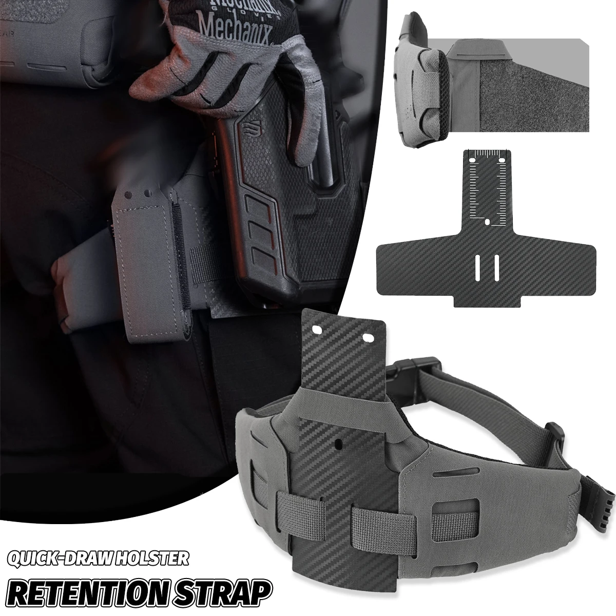 Tactical Quick-Draw Holster Strap Adjustable Pistol Holster Pad MOLLE Leg Strap Airgun Hunting Equipment Lower Plate Accessories
Tactical Quick-Draw Holster Strap Adjustable Pistol Holster Pad MOLLE Leg Strap Airgun Hunting Equipment Lower Plate Accessories