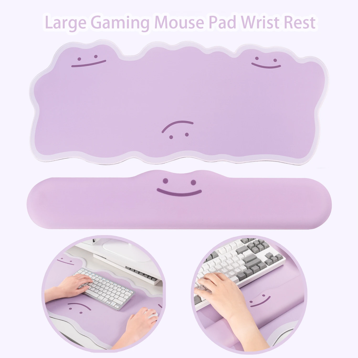 Large Game Mouse Pad Wrist Rest Cartoon Original Cute Computer Keyboard Pad Rubber Mouse Pad Office Study Non-slip Table Mat