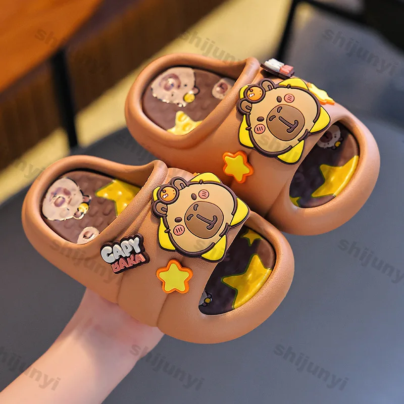 Capybara Summer Children's Slippers Boys Girls Non Slip Soft Soled Breathable Home Shoes Kids Outdoor Beach Slippers for Bathing
Capybara Summer Children's Slippers Boys Girls Non Slip Soft Soled Breathable Home Shoes Kids Outdoor Beach Slippers for Bathing
