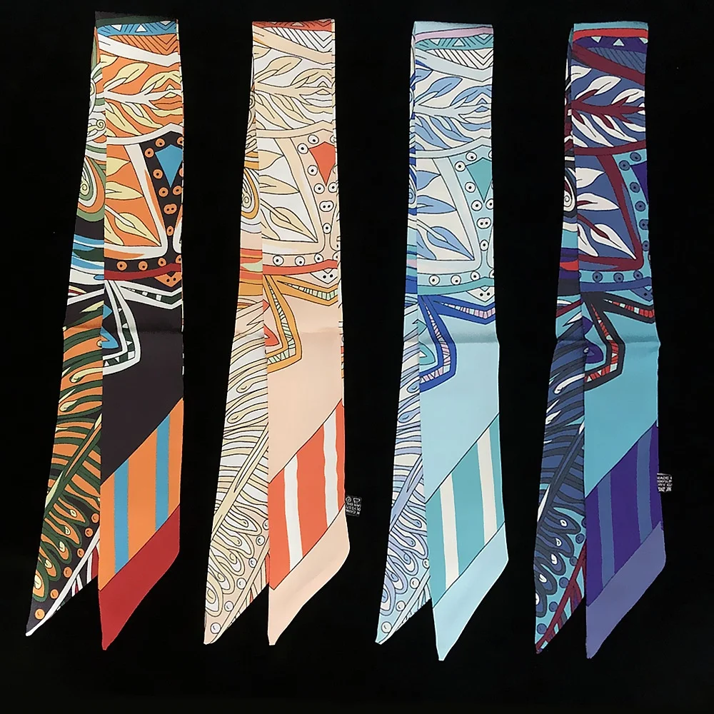 Bohemian Leaf Stripe Women's Small Silk Scarf Handle Ribbon Hairband Shoulder Shawl Small Necktie Fashionable Autumn Winter P...
Bohemian Leaf Stripe Women's Small Silk Scarf Handle Ribbon Hairband Shoulder Shawl Small Necktie Fashionable Autumn Winter P...