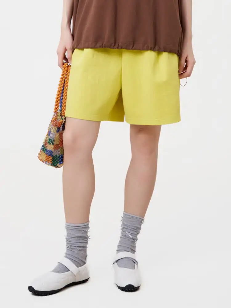 MOVEUP Wide Leg Shorts 2026 Summer New Contrasting Embroidery Pocket Elastic Waist Minimalist Casual Shorts For Women 3ELX10105
MOVEUP Wide Leg Shorts 2026 Summer New Contrasting Embroidery Pocket Elastic Waist Minimalist Casual Shorts For Women 3ELX10105