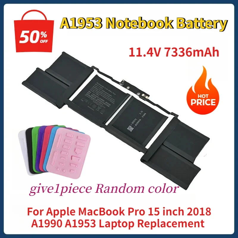 11.4V 7336mAh Battery for Apple MacBook Pro15 inch 2018 A1990 A1953 Laptop Replacement
11.4V 7336mAh Battery for Apple MacBook Pro15 inch 2018 A1990 A1953 Laptop Replacement
