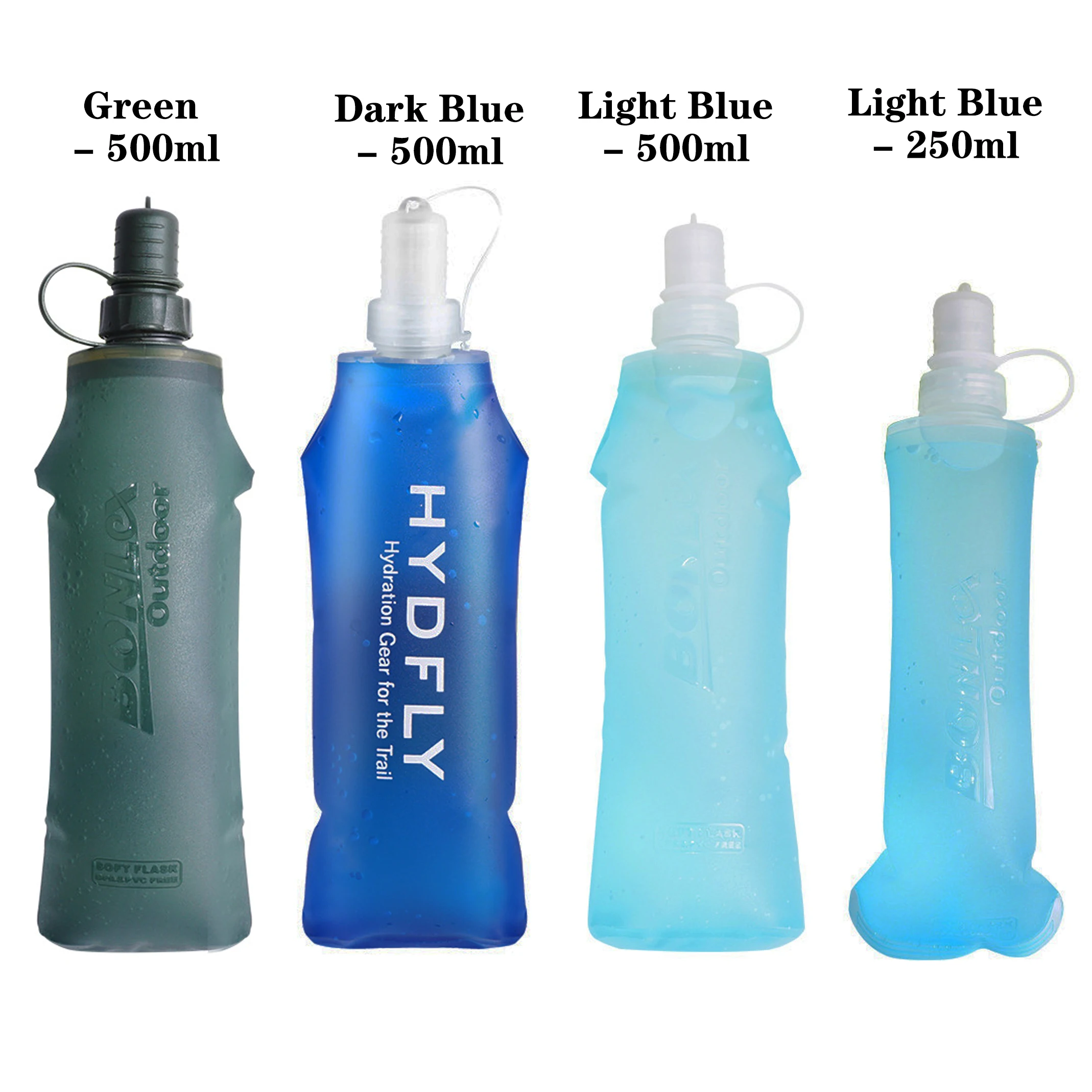 Soft Collapsible TPU Water Flasks, Foldable Bottle for Running, Hiking, Camping, Cycling, 500ml 250ml
Soft Collapsible TPU Water Flasks, Foldable Bottle for Running, Hiking, Camping, Cycling, 500ml 250ml