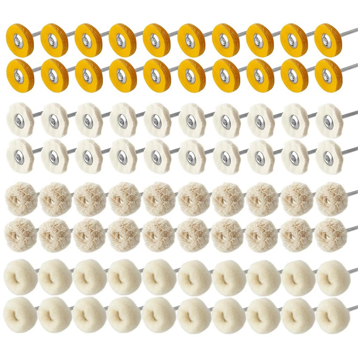 80Pcs 1 Inch Cashmere Cotton Cloth Polishing Buffing Wheel Kit for Rotary Tools, 3mm 1/8Inch Shank Small Polishing Wheel
80Pcs 1 Inch Cashmere Cotton Cloth Polishing Buffing Wheel Kit for Rotary Tools, 3mm 1/8Inch Shank Small Polishing Wheel