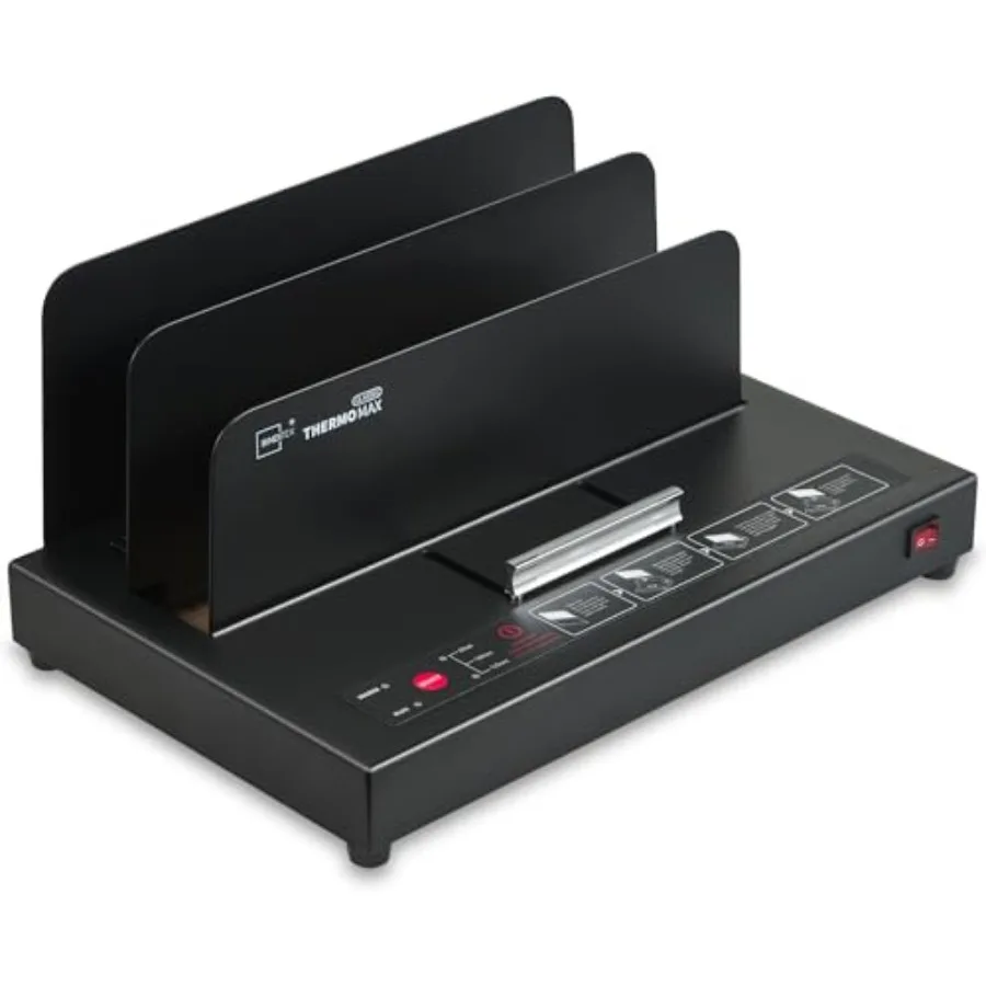 Thermal Binding Machine for office use, aluminum alloy body, black color, 500-sheet capacity and 110V rapid heating
Thermal Binding Machine for office use, aluminum alloy body, black color, 500-sheet capacity and 110V rapid heating