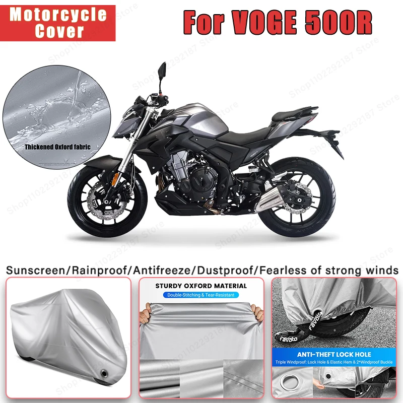 For VOGE 500R No Ear Motorcycle Cover - Outdoor Full Body Protection, Waterproof Dustproof Sunscreen Accessory
For VOGE 500R No Ear Motorcycle Cover - Outdoor Full Body Protection, Waterproof Dustproof Sunscreen Accessory
