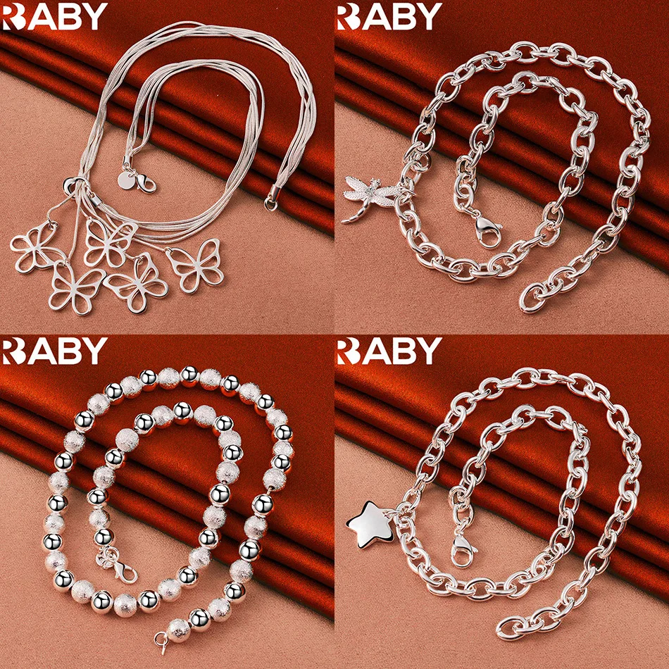 URBABY 925 Sterling Silver 45cm Geometric Necklace For Women Men Charm Trend Birthday Gifts Fashion Party
URBABY 925 Sterling Silver 45cm Geometric Necklace For Women Men Charm Trend Birthday Gifts Fashion Party