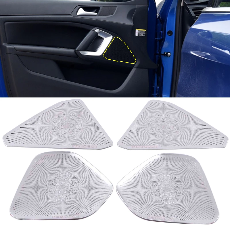 2Pcs Stainless Steel Car Front Door Audio Speaker Cover Trim For Peugeot 408 2010-2019 2016 2017 2018 Interior
2Pcs Stainless Steel Car Front Door Audio Speaker Cover Trim For Peugeot 408 2010-2019 2016 2017 2018 Interior
