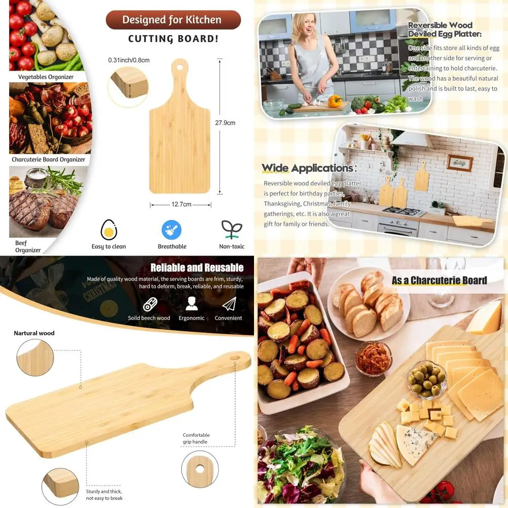 Set of 24 Mini Bamboo Cutting Boards, 11x5 Inches, Ideal for Engraving, Wedding, and Housewarming Gifts
Set of 24 Mini Bamboo Cutting Boards, 11x5 Inches, Ideal for Engraving, Wedding, and Housewarming Gifts