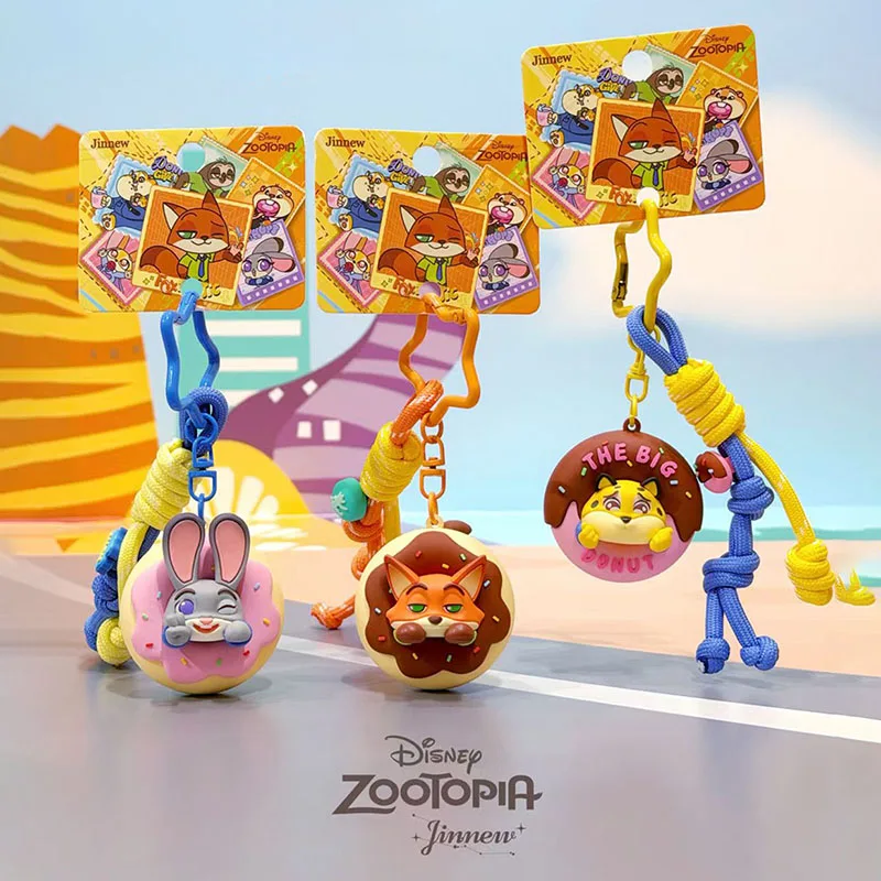 Disney Zootopia Donut Keychain Cute Cartoon Nick Judy Clawhauser Pendant Key Ring Bag Charm for Women and Kids Kawaii Girls
Disney Zootopia Donut Keychain Cute Cartoon Nick Judy Clawhauser Pendant Key Ring Bag Charm for Women and Kids Kawaii Girls