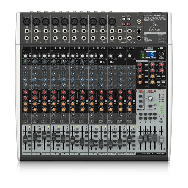 Behringer Xenyx X2442USB Analog Mixer Stage Pa System 24-Channel Studio Console Mixer With USB/Audio Interface & Effects
Behringer Xenyx X2442USB Analog Mixer Stage Pa System 24-Channel Studio Console Mixer With USB/Audio Interface & Effects