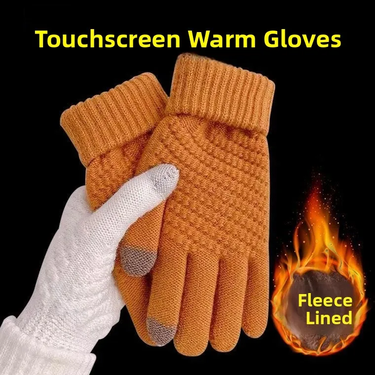 Теплые вязаные перчатки с флисовой подкладкой для сенсорных экранов для мужчин и женщин, зимние, ветрозащитные, для езды на велосипеде, для поездок на работу, в корейском стиле, подходят для студентов
Теплые вязаные перчатки с флисовой подкладкой для сенсорных экранов для мужчин и женщин, зимние, ветрозащитные, для езды на велосипеде, для поездок на работу, в корейском стиле, подходят для студентов