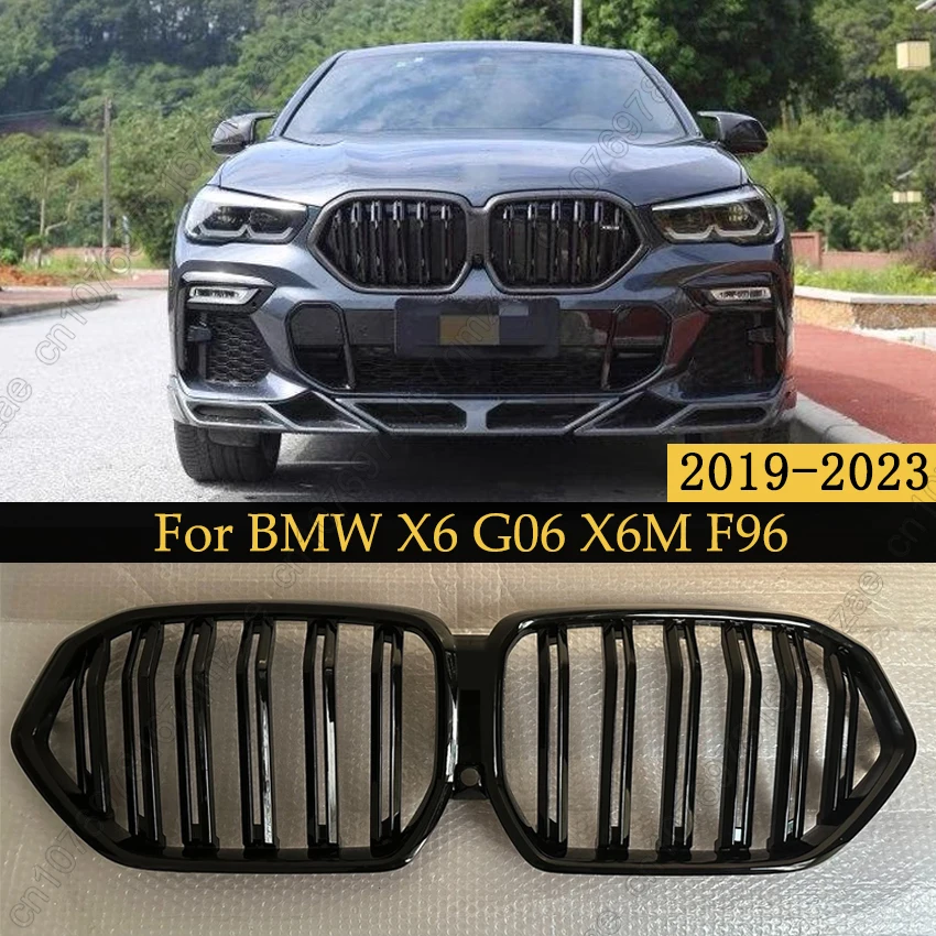 Front Bumper Kidney Grill For BMW X6 G06 M50i M50d X6M F96 2019-2023 Double Slat ABS Replacement Racing Grille Auto Accessories
Front Bumper Kidney Grill For BMW X6 G06 M50i M50d X6M F96 2019-2023 Double Slat ABS Replacement Racing Grille Auto Accessories