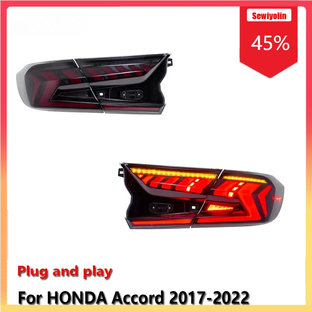 Car LED Tail Light Automobile Parts For HONDA Accord 2017-2022 Auto Fog DRL Brake Turn Signal Lamp Plug and Play
Car LED Tail Light Automobile Parts For HONDA Accord 2017-2022 Auto Fog DRL Brake Turn Signal Lamp Plug and Play