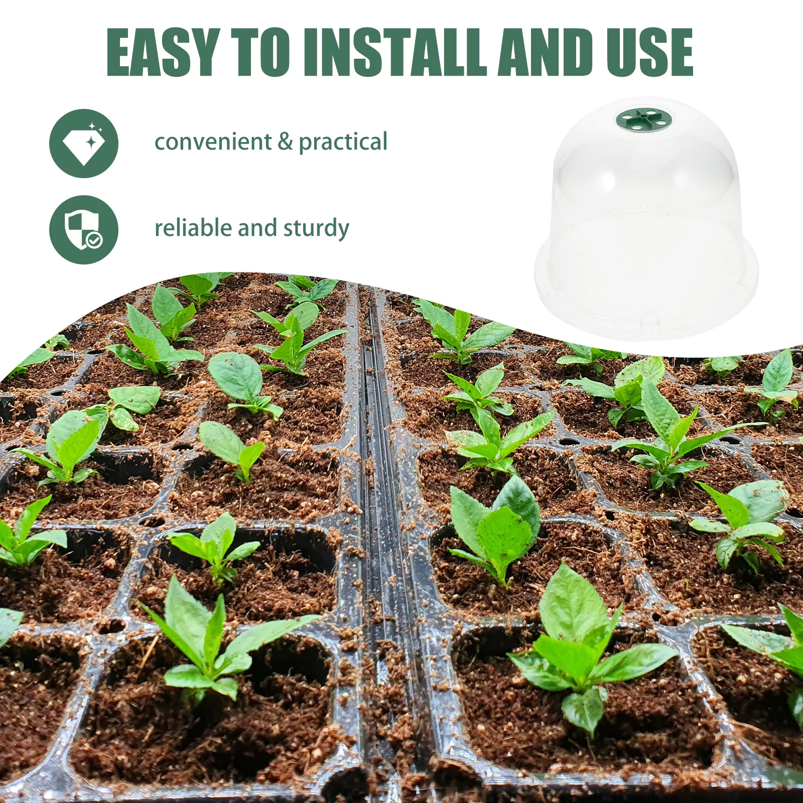 2Pcs Plant Protective Cover White Durable Garden Nursery Insulation Plant Anti Freeze Mini Greenhouse
2Pcs Plant Protective Cover White Durable Garden Nursery Insulation Plant Anti Freeze Mini Greenhouse