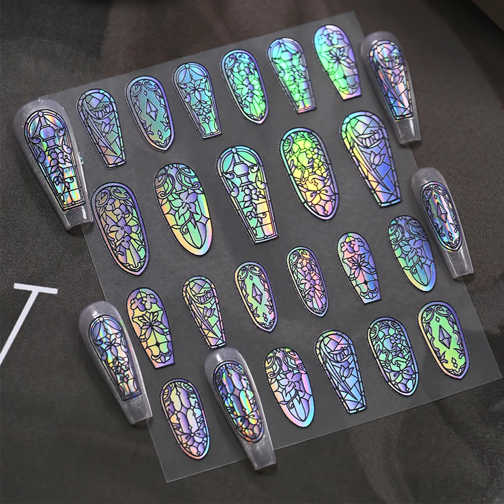 1Pc-5D Retro Butterfly Snake Stained Glass Painting Nail Sticker Holo Gradient Glass Fragment Decal Adhesive Glitter Nail Slider
1Pc-5D Retro Butterfly Snake Stained Glass Painting Nail Sticker Holo Gradient Glass Fragment Decal Adhesive Glitter Nail Slider