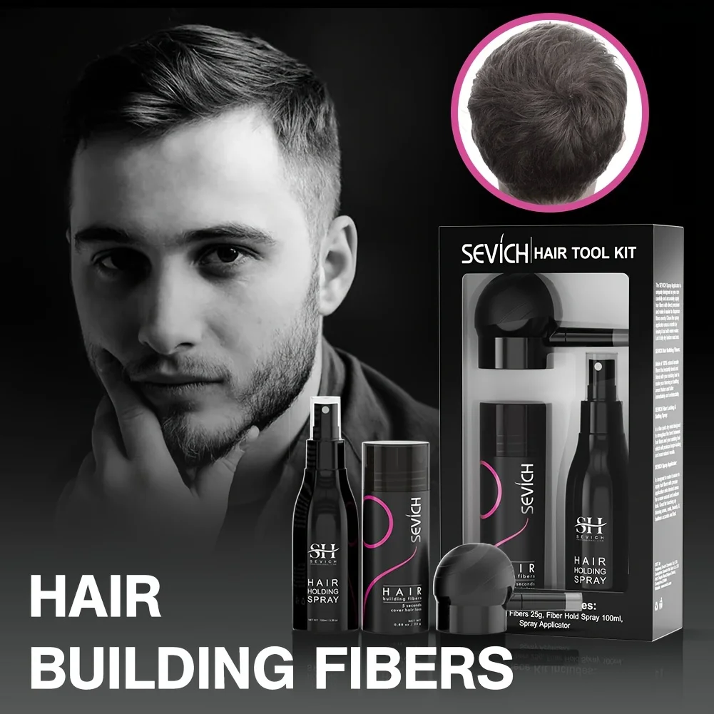 SEVICH Hair Fibers Kit 3pcs Keratin Applicator Hair Building Fibers Spray Pump Hair Fibers Regrowth Powders Hair Growth Products
SEVICH Hair Fibers Kit 3pcs Keratin Applicator Hair Building Fibers Spray Pump Hair Fibers Regrowth Powders Hair Growth Products
