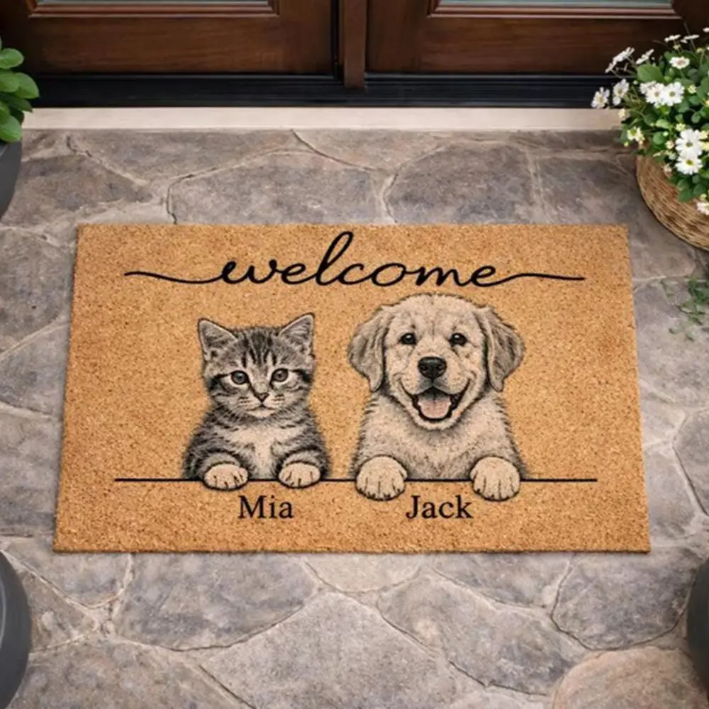 Pet Lover Prefer Mat Custom Carpet Anti Slip Personalized Dog Cat Image Design Front Door Decor Housewarming Gift
Pet Lover Prefer Mat Custom Carpet Anti Slip Personalized Dog Cat Image Design Front Door Decor Housewarming Gift