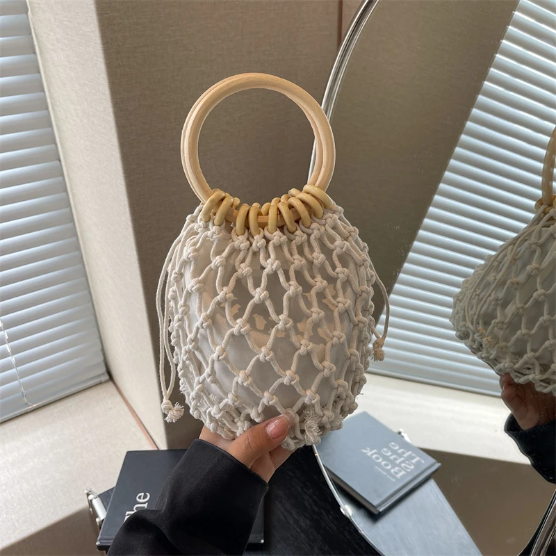 Роскошные вязаные сумки-ведра Sense of Luxury, дизайнерские ажурные летние сумки в новом стиле для женщин, Изысканная мода 2024
Роскошные вязаные сумки-ведра Sense of Luxury, дизайнерские ажурные летние сумки в новом стиле для женщин, Изысканная мода 2024
