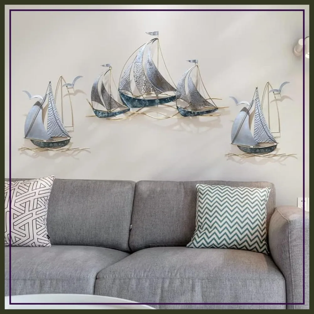 Set of 3 Metal Sailboat Wall Art, Nautical Ship Decor, Large Sailing Boat Sculpture for Indoor Outdoor
Set of 3 Metal Sailboat Wall Art, Nautical Ship Decor, Large Sailing Boat Sculpture for Indoor Outdoor