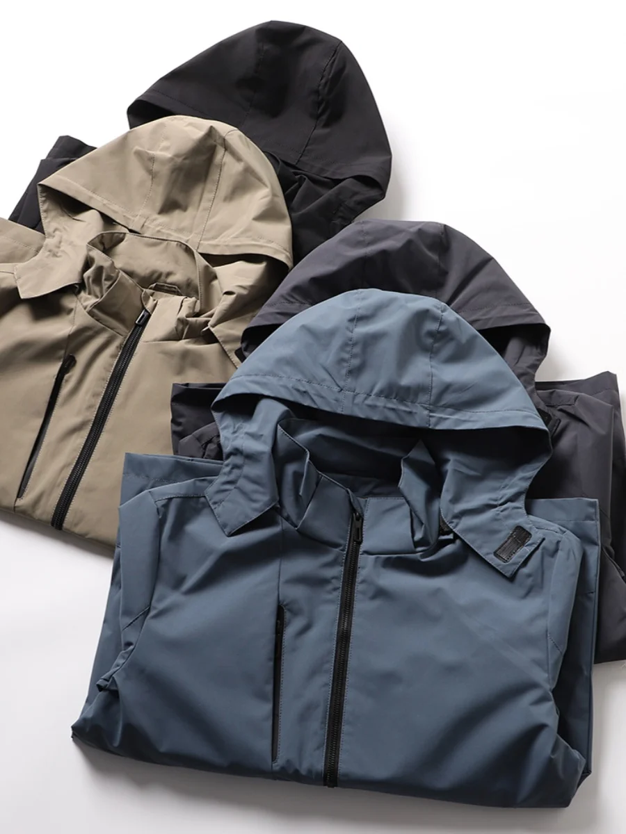 Outdoor Windproof Waterproof Fabric Jaet Men's Autumn Wearable Hat Removable Coat Casual Windbreaker Youth Faion
Outdoor Windproof Waterproof Fabric Jaet Men's Autumn Wearable Hat Removable Coat Casual Windbreaker Youth Faion