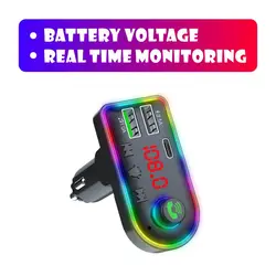 Bluetooth Car MP3 Player FM Transmitter with 3.1A Fast Charging 5.3 HD Audio Receiver for Phone Dual USB Adapter Navigator Call Bluetooth Car MP3 Player FM Transmitter with 3.1A Fast Charging 5.3 HD Audio Receiver for Phone Dual USB Adapter Navigator Call