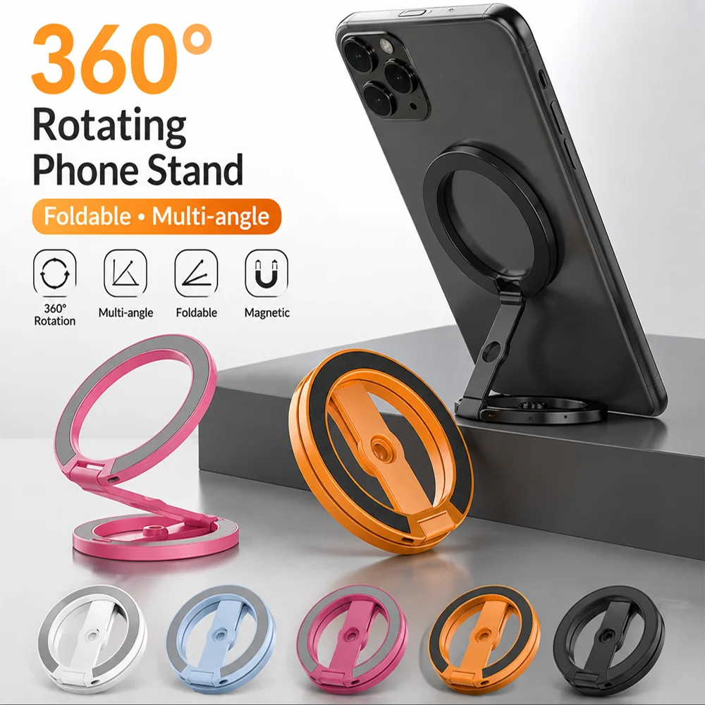 MagSafe Magnetic Phone Stand, Double-Sided Strong Magnetic Foldable Desktop Kickstand for IPhone 17 16 15 Samsung Xiaomi
MagSafe Magnetic Phone Stand, Double-Sided Strong Magnetic Foldable Desktop Kickstand for IPhone 17 16 15 Samsung Xiaomi