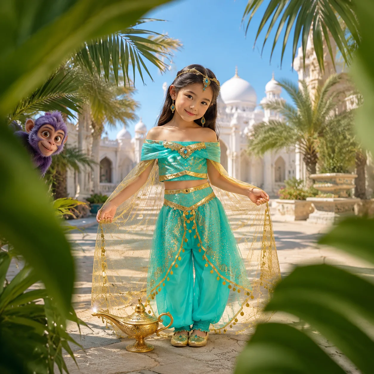 Muababy Jasmine Aladdin Princess Dress with Magic Lamp for Girls Halloween Birthday Carnival Cosplay Costume 2-8Y Vestido
Muababy Jasmine Aladdin Princess Dress with Magic Lamp for Girls Halloween Birthday Carnival Cosplay Costume 2-8Y Vestido