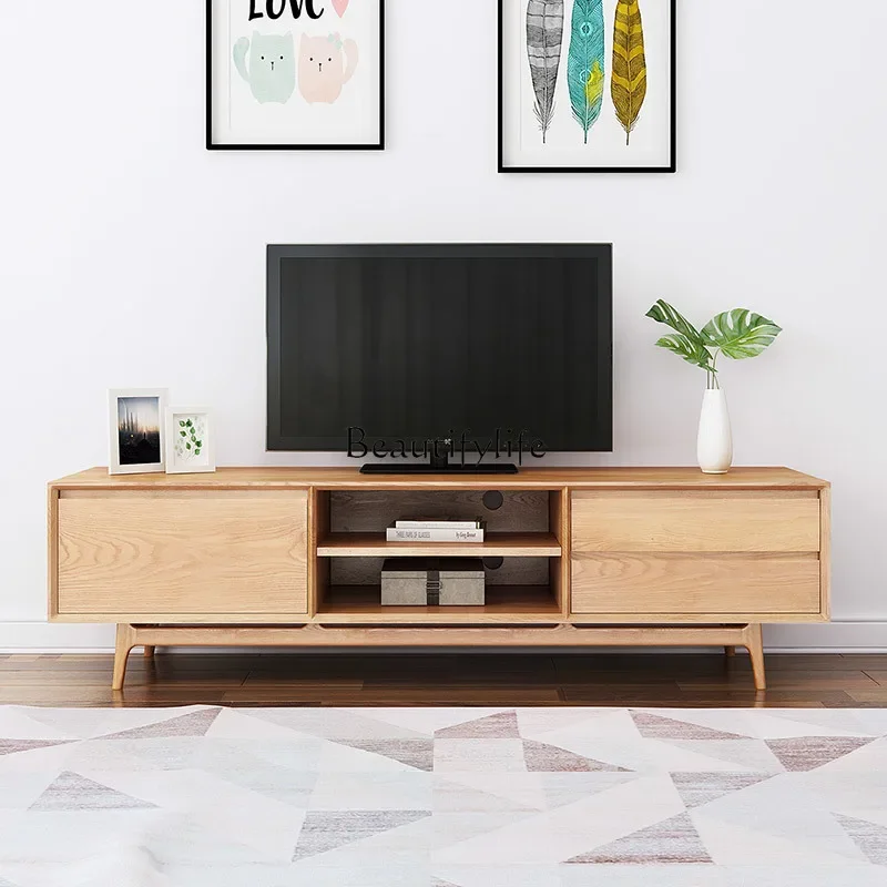ls 42All solid wood TV cabinet Nordic modern simple small apartment living room floor cabinet
ls 42All solid wood TV cabinet Nordic modern simple small apartment living room floor cabinet