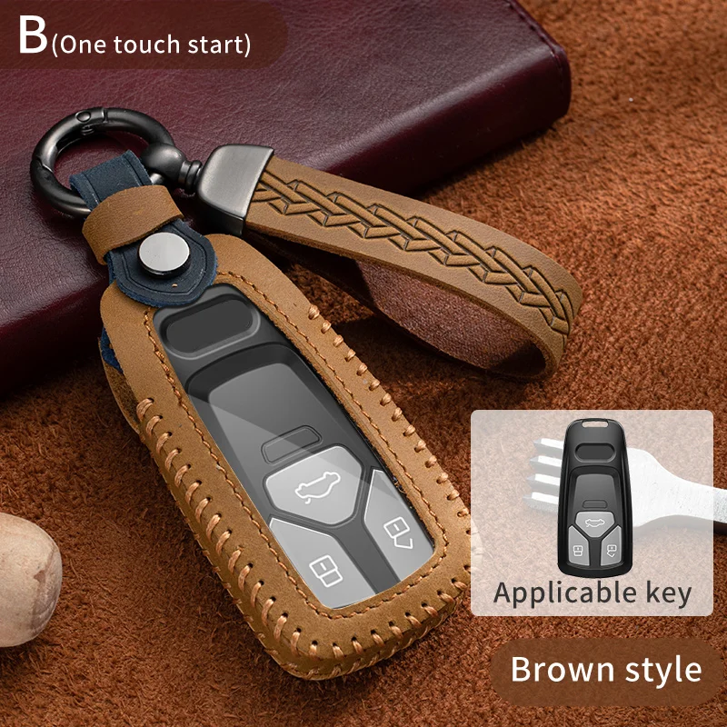 Leather Car Remote Key Case Cover for Audi A4 A4L A5 Q5 Q7 TT TTS 8S B9 2016 2017 2018 Car Key Protection Shell Accessories
Leather Car Remote Key Case Cover for Audi A4 A4L A5 Q5 Q7 TT TTS 8S B9 2016 2017 2018 Car Key Protection Shell Accessories