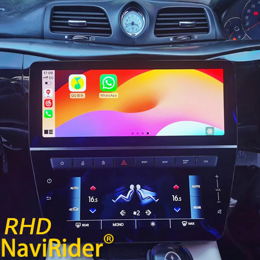 RHD 22inch Android Auto For Maserati GT 2007-2015 Stereo Car Radio Multimedia Video Player AC Panel Carplay Navigation Head Unit
RHD 22inch Android Auto For Maserati GT 2007-2015 Stereo Car Radio Multimedia Video Player AC Panel Carplay Navigation Head Unit