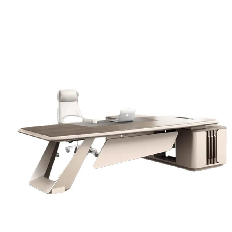 Simple modern light luxury table, boss manager's office paint, large class desk leader president table and chairs
Simple modern light luxury table, boss manager's office paint, large class desk leader president table and chairs